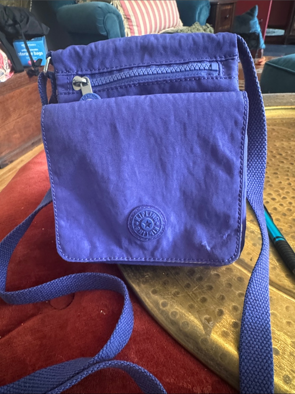 Kipling Small Crossbody Bag in Purple